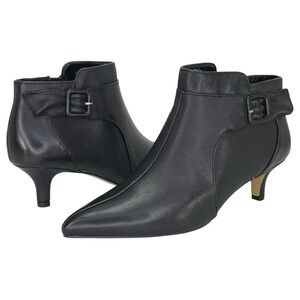 Bella Vita Bindi Black Leather Womens Shooties Size 8M NWOB